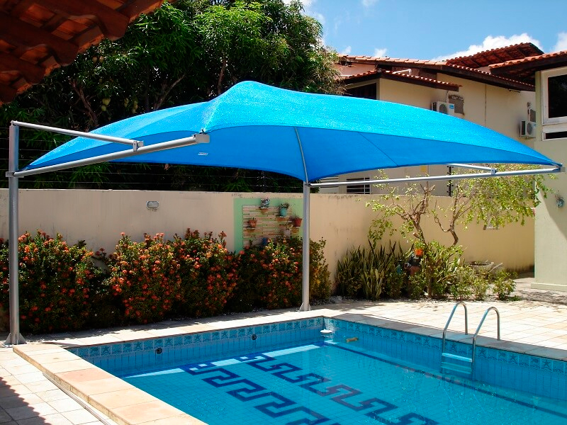 Solução de cobertura para piscina